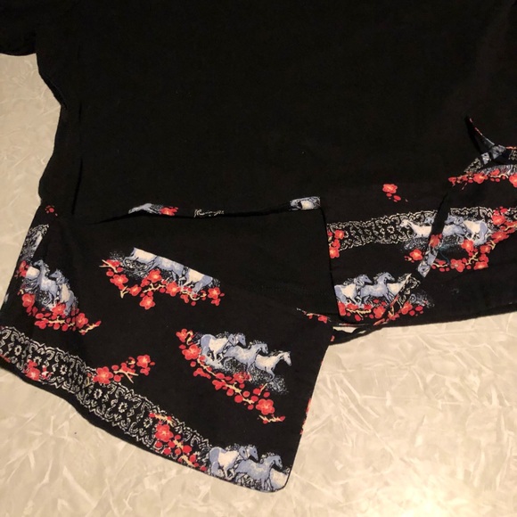 Vintage NWOT Wrangler Cute Blouse  horses apron waist CLOSET CLEAR OUT - Picture 3 of 6